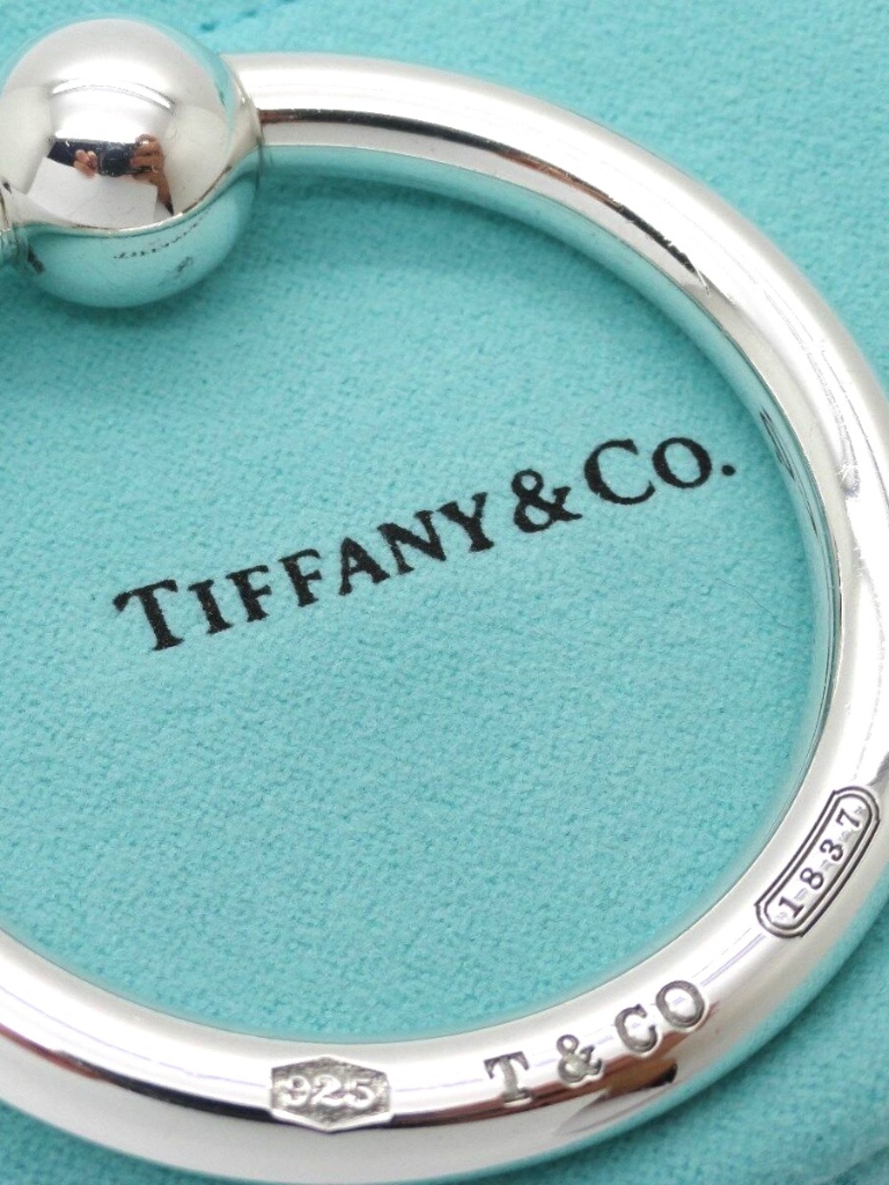 Tiffany & Co. Brand New Sterling Silver 1837 Baby Rattle Ring